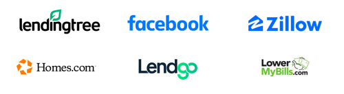 API Hub Provider logos (lendingTree, Facebook, Zillow, Home.com, Lendgo, LowerMyBills)