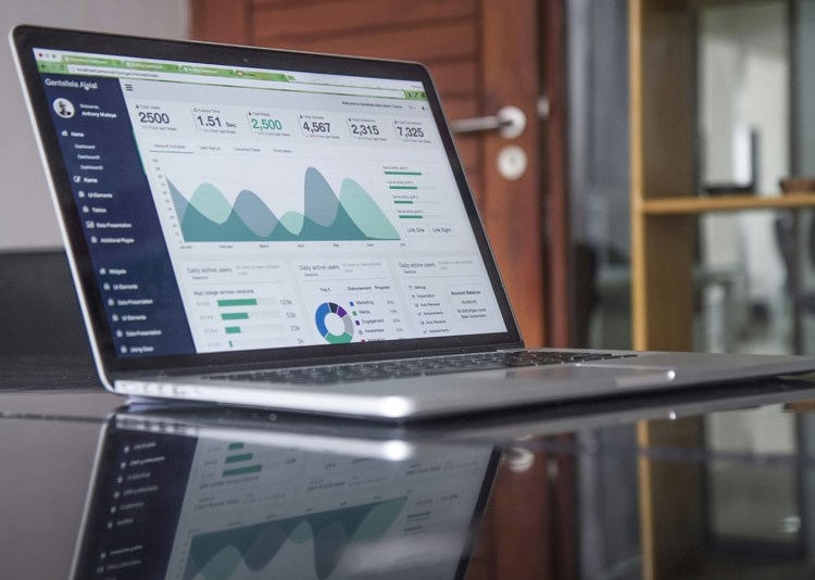 Laptop On Glass Table